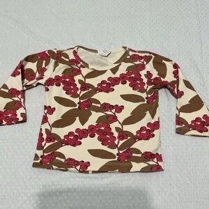 Kate Quinn Cranberries Prairie Long sleeve Top Shirt 2T Organic Cotton